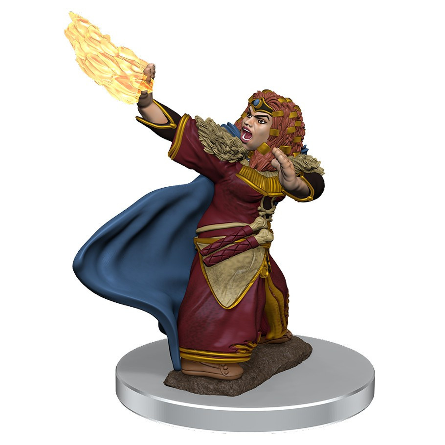 Dungeons & Dragons Female Human Barbarian Miniature - Icons Of The Realms Pre-Painted Figure