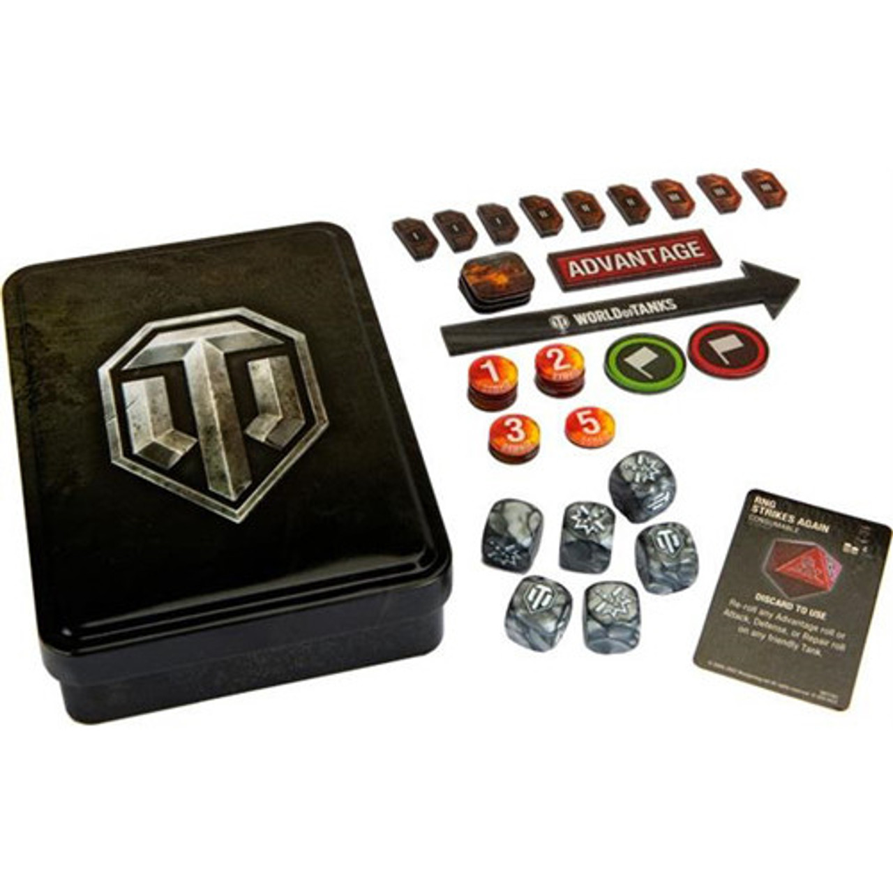 Erhvervelse Limited Styre World of Tanks: Terrain & Accessories - World of Tanks: Gaming Dice &  Tokens Set Tin - Tower of Games