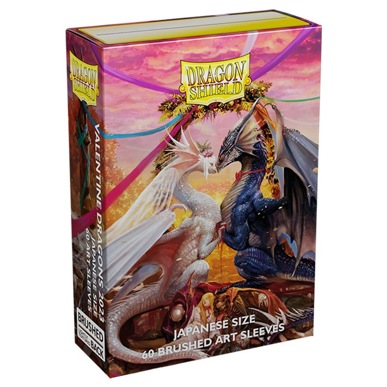 Card Sleeves: Non-Standard Sleeves - Dragon Shields: Japanese (60) Brushed  Art - Valentine Dragons 2023