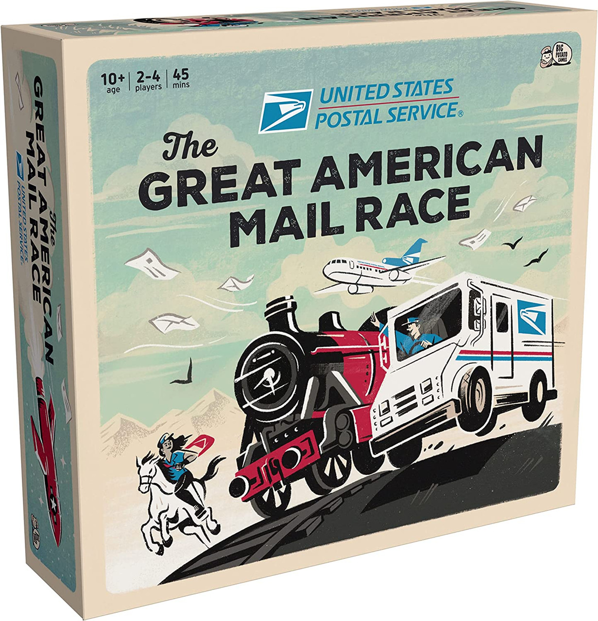 Board Games USPS The Great American Mail Race Tower of Games