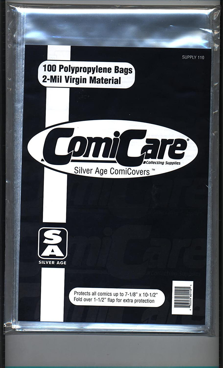 Comic Care Resealable Current Comic Bags Polypropylene