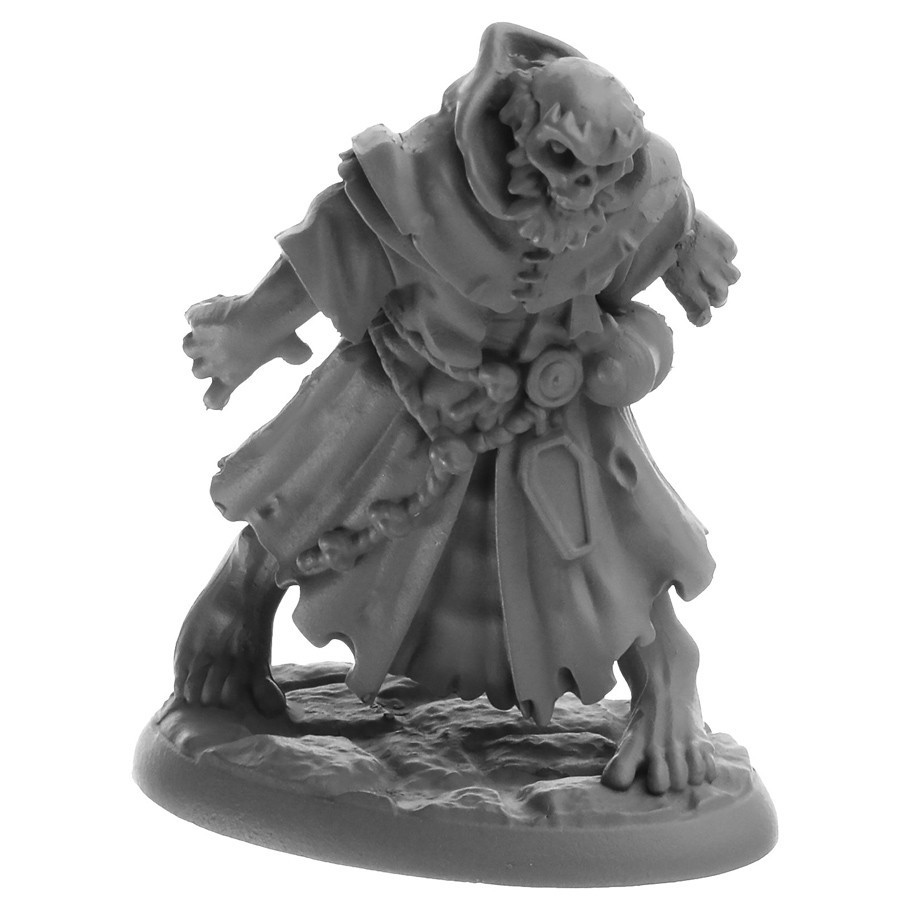 Reaper Miniature Bones Black Dreadmere Mercenaries (3 Fig.) In Plastica Non Verniciata, Grigio Scuro