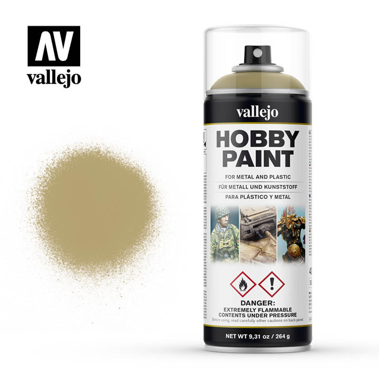 Spray Primers and Varnish: Vallejo - Spray: Dead Flesh (400 ml.) - Tower of  Games