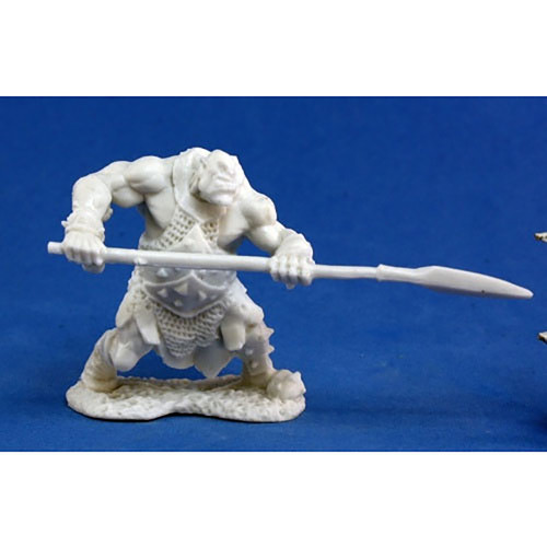 RPG Miniatures: Reaper Minis - Dark Heaven Bones: Orc Hunter (Spear)