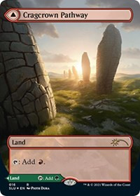 Cragcrown Pathway // Timbercrown Pathway (Borderless) [Foil] - Secret Lair Series