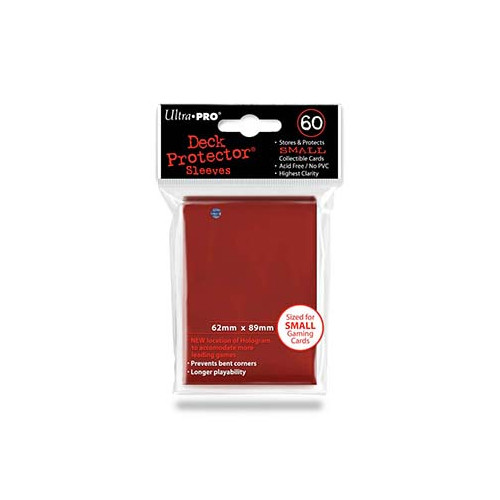 Card Sleeves: Non-Standard Sleeves - Small Deck Protectors - Red (60)