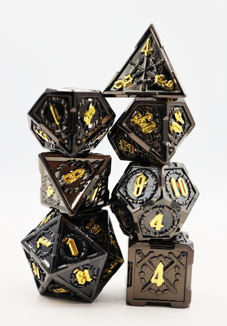 Dice and Gaming Accessories Polyhedral RPG Sets: Metal and Metallic - Demonic Sword - Metal (7)