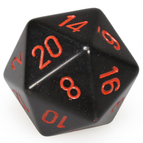 Dice and Gaming Accessories Polyhedral RPG Sets: d20Single34mmOP BKrd