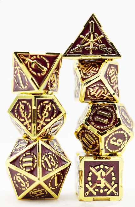 Dice and Gaming Accessories Polyhedral RPG Sets: Metal and Metallic - Royal Amethyst Sword - Metal (7)