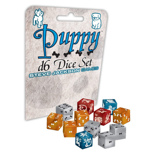 Dice and Gaming Accessories D6 Sets: Multicolored - Puppy D6 Dice Set