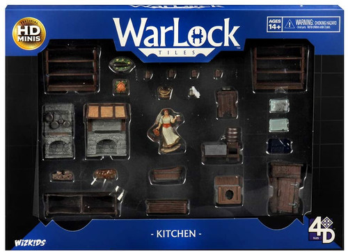 RPG Miniatures: Environment and Scenery - Warlock Tiles: Accessory - Kitchen