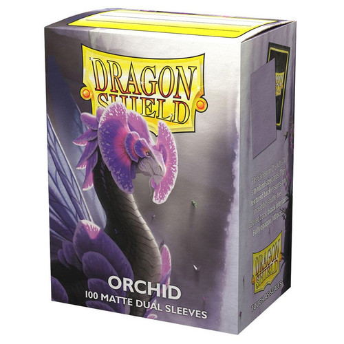 Card Sleeves: Solid Color Sleeves - Dragon Shields: (100) Matte Dual - Orchid