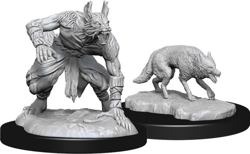 RPG Miniatures: Monsters and Enemies - Nolzur's Marvelous Unpainted Minis: Jackalwere & Jackal