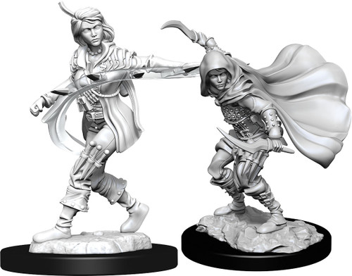 RPG Miniatures: Adventurers - Pathfinder Unpainted Minis: Human Rogue Female