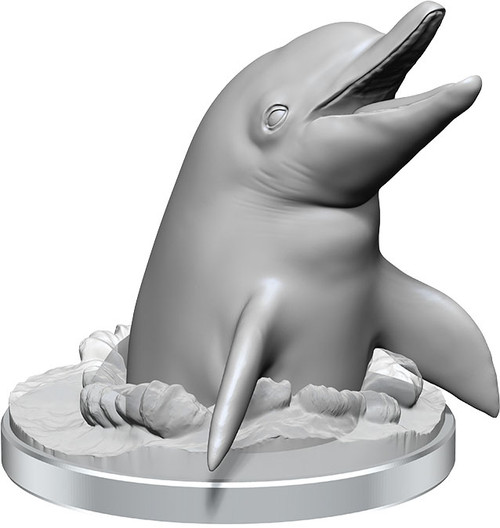 RPG Miniatures: Townsfolk and Animals - WizKids Unpainted Minis: Dolphins