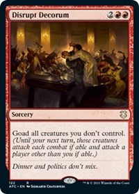 Disrupt Decorum - Commander: Adventures in the Forgotten Realms