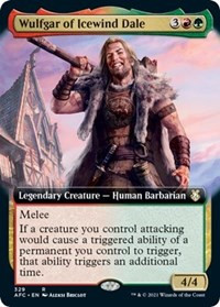 Wulfgar of Icewind Dale (Extended Art) - Commander: Adventures in the Forgotten Realms