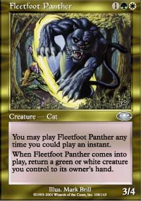 Fleetfoot Panther [Foil] - Planeshift