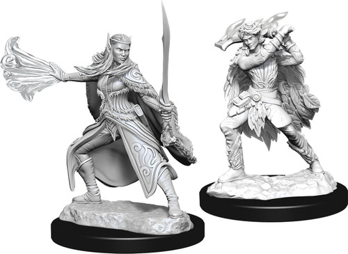 RPG Miniatures: Adventurers - Nolzur's Marvelous Unpainted Minis: Winter Eladrin & Spring Eladrin