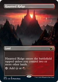Haunted Ridge (Borderless) [Foil] - Cryptid Nation: First Edition Box Toppers
