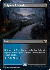 Shipwreck Marsh (Borderless) [Foil] - Cryptid Nation: First Edition Box Toppers