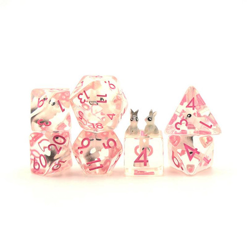 Dice and Gaming Accessories Polyhedral RPG Sets: Purple and Pink - Backyard Bunny (7)