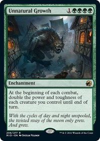 Unnatural Growth [Foil] - Innistrad: Midnight Hunt
