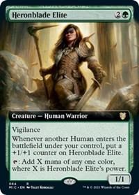 Heronblade Elite (Extended Art) - Commander: Innistrad: Midnight Hunt