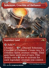 Sokenzan, Crucible of Defiance (Borderless) - Kamigawa: Neon Dynasty