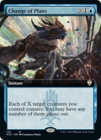 Change of Plans (Extended Art) - Commander: Streets of New Capenna