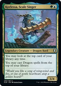 Korlessa, Scale Singer [Foil] - Commander Legends: Battle for Baldur's Gate