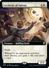 Archivist of Oghma (Extended Art) [Foil] - Commander Legends: Battle for Baldur's Gate