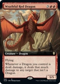 Wrathful Red Dragon (Extended Art) - Commander Legends: Battle for Baldur's Gate