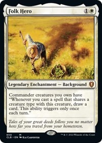 Folk Hero [Foil] - Commander Legends: Battle for Baldur's Gate
