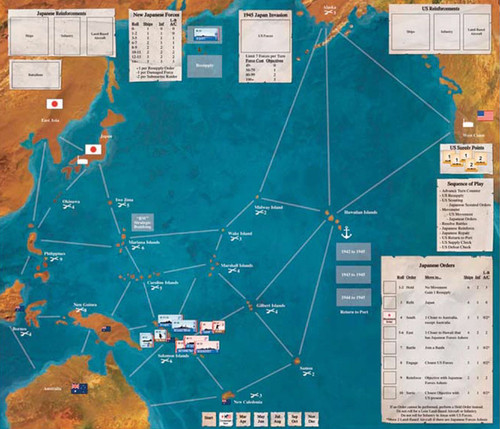 Board Games: Fleet Commander Nimitz: Expansion 2 - Total War [DV1 022D]