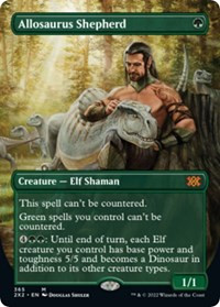Allosaurus Shepherdn (Borderless) [Foil] - Double Masters 2022