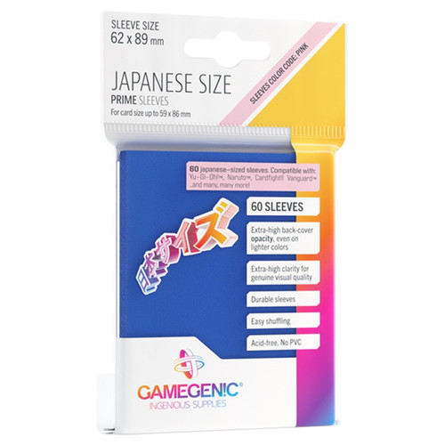 Card Sleeves: Non-Standard Sleeves - Japanese Sized Blue Prime Sleeves (60) [ASM G10117]