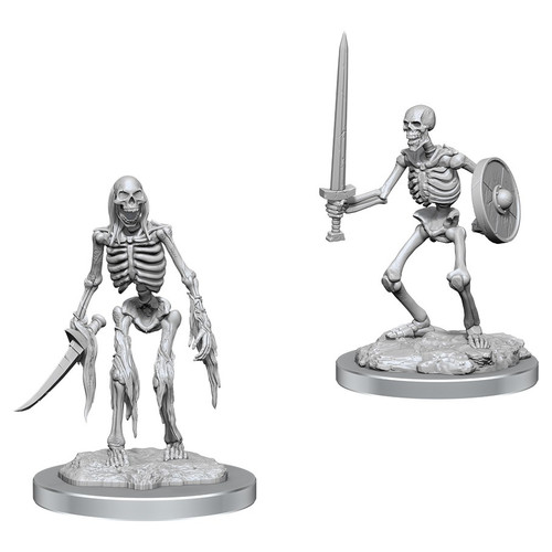 RPG Miniatures: Monsters and Enemies - WizKids Deep Cuts Unpainted Minis: Skeletons