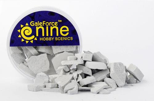 Basing Material and Textures: Miniatures Tools: Hobby Round Concrete Rubble Mix
