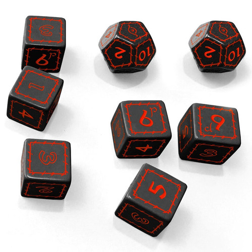 Dice and Gaming Accessories Game-Specific Dice Sets: The One Ring RPG: Black Dice Set