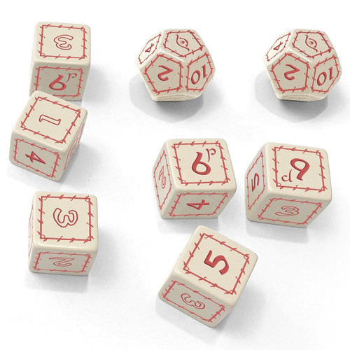 Dice and Gaming Accessories Game-Specific Dice Sets: The One Ring RPG: White Dice Set