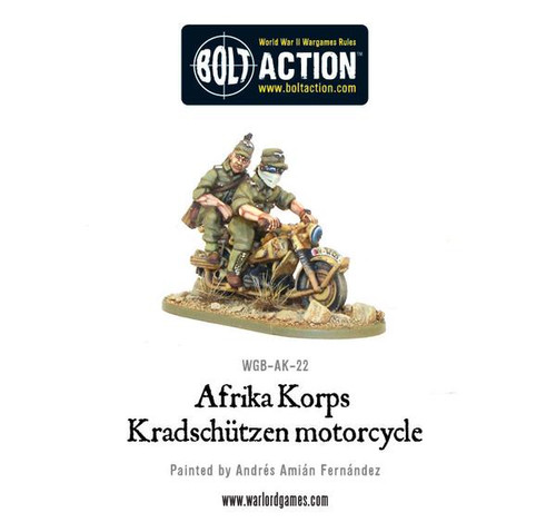 Bolt Action: Afrika Korps Kradschutzen Motorcycle