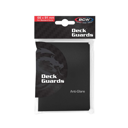 Card Sleeves: Solid Color Sleeves - Deck Guard: Double Matte - Black Sleeves (50)