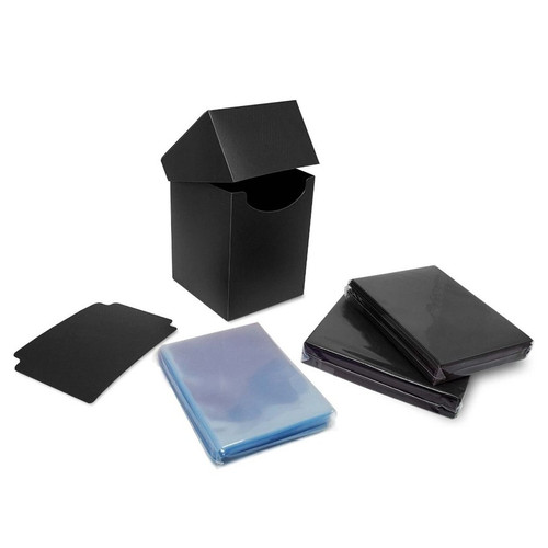 Card Sleeves: Solid Color Sleeves - Combo Pack: Inner Sleeves and Elite2 Deck Guards - Black