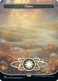 Plains (486) (Borderless) (Galaxy Foil) [Foil] - Unfinity