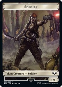 Soldier (003) // Ultramarines Honour Guard Double-sided Token - Universes Beyond: Warhammer 40,000