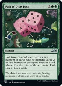 Pair o' Dice Lost (Galaxy Foil) [Foil] - Unfinity