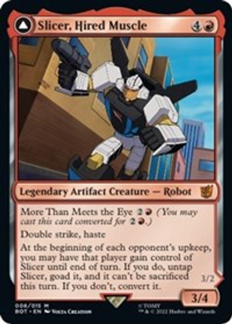 Slicer, Hired Muscle [Foil] - Universes Beyond: Transformers