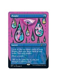 Ponder (Borderless) - Secret Lair: 30th Anniversary Countdown Kit