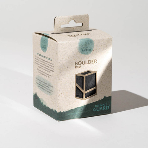 Deck Boxes: Premium Single Dboxes - Boulder 100+ - Black (Return to Earth Series)